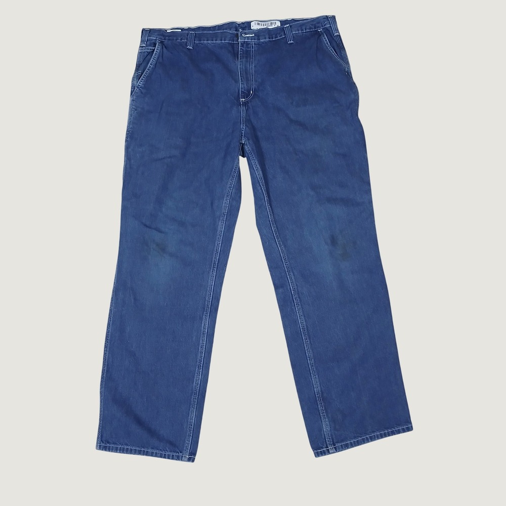 Carhartt Mens Workwear Rugged Carpenter Utility Hammer Loop Dungaree Blue Pants